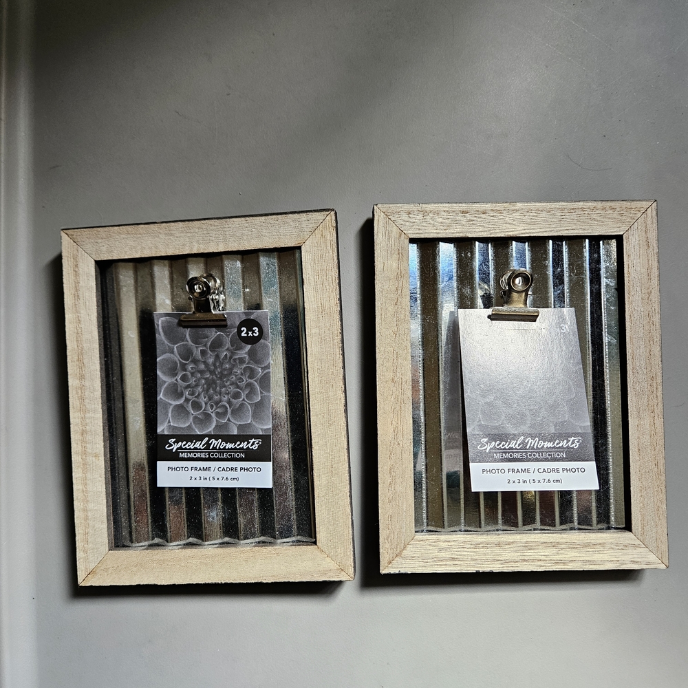 Special Moments Rustic Wood and Metal Silver Photo Frames